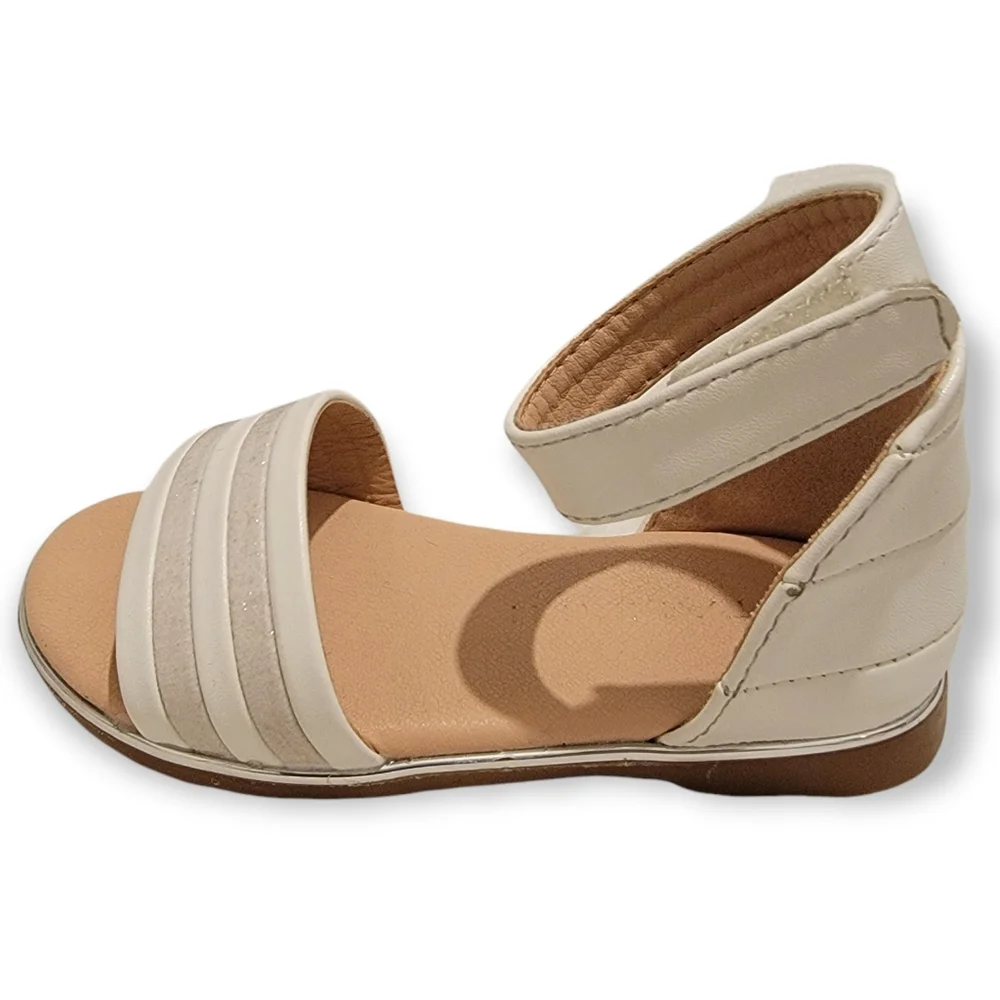 Tahari white little girls Flats Size 6
